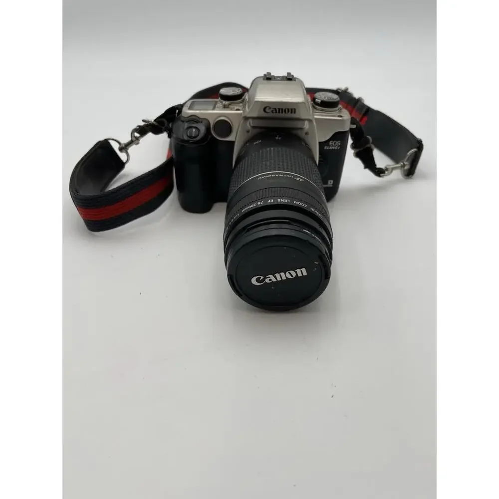 Canon EOS ELAN II E Eye Control 35MM SLR Camera With Canon 75-300 Zoom Lens
